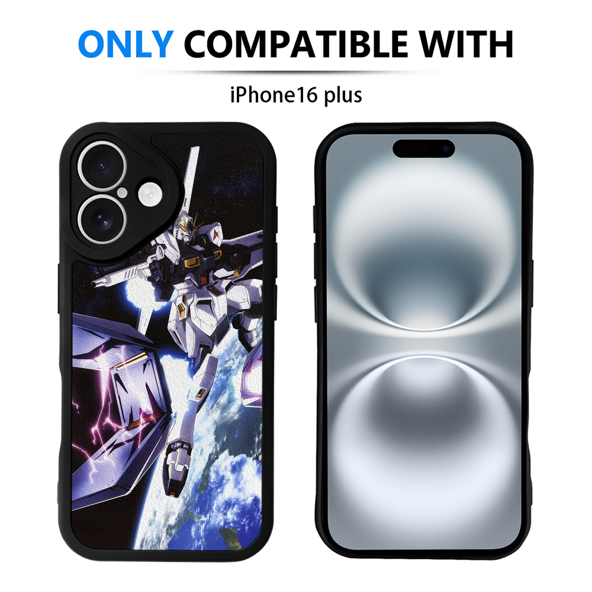 （画像用） 機動戦士ガンダム Mobile Suit Gundam 【iPhone 16シリーズ対応】シリコンスマホケース（レザー調） 材質：シリコン